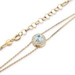SAVICKI Brățară Celebrity din aur 585 cu diamant alb de laborator 0.5 ct 18+3 cm - savicki - 4 899,00 RON