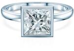 SAVICKI Inel de logodnă Pure: aur alb, diamant de laborator, tăietură princess - savicki - 14 553,00 RON