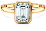 SAVICKI Inel de logodnă Pure: aur galben, diamant de laborator, tăietură smarald - savicki - 14 553,00 RON