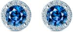 SAVICKI Cercei This is Love: aur alb, diamante albastre de laborator, diamante de laborator - savicki - 9 230,00 RON