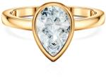 SAVICKI Inel de logodnă Pure: aur galben, diamant de laborator, tăietură lacrimă - savicki - 7 504,00 RON