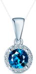 SAVICKI Pandantiv This is Love: aur alb, diamant albastru de laborator, diamante de laborator