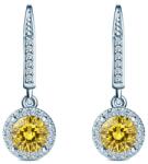 SAVICKI Cercei This is Love: aur alb, diamante galbene de laborator, diamante de laborator - savicki - 11 949,00 RON