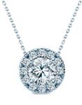 SAVICKI Colier aur alb 585 diamant alb 0.14 ct 45 cm