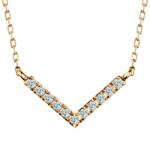 SAVICKI Colier aur 585 diamante albe de laborator 0.15 ct 42 cm - savicki - 2 633,00 RON