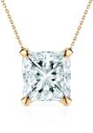 SAVICKI Colier aur 585 diamant alb de laborator 0.5 ct tăietură princess 48 cm