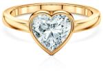 SAVICKI Inel de logodnă Pure: aur galben, diamant de laborator, tăietură inimă - savicki - 7 504,00 RON