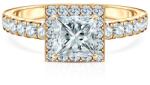 SAVICKI Inel de logodnă This is Love: aur galben, diamant de laborator, tăietură princess