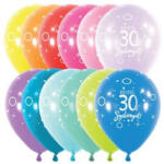  Szám, Számos lufi 11" 28cm 6db 30-as lufi Boldog 30. szülinapot! (LUFI927104)