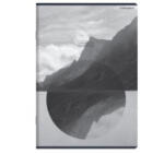  Unnatural landscape vonalas füzet, matt fóliás - lakkozott, A5/60 lap, Szürke (H_2025_400182437_szurke)