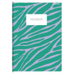 Herlitz Matt fóliás 60 lapos füzet, Zöld zebra, vonalas (A5/60 lap) (H_2025_400183667_z)