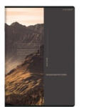  Bird's Eye vonalas füzet, matt fóliás - lakkozott, A5/60 lap, Barna (H_2025_400181622_barna)