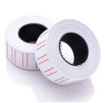  Árazószalag 22x12mm, fehér piros vonallal 25 tekercs/karton, MOTEX (47084) - printsisters