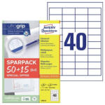 AVERY Etikett címke, 48, 5x25, 5mm, univerzális, 65 lap, 40 címke/lap Avery, fehér (57298)