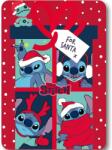  Disney Lilo és Stitch, A csillagkutya Santa Karácsonyi polár takaró 100x140cm (FML350002)