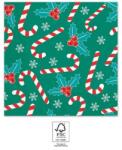  Karácsonyi Xmas Sugar Canes szalvéta 20 db-os 33x33 cm FSC (PNN95373)