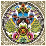  Állatos Folk Peacocks Gold szalvéta 20 db-os 33x33 cm (PKK058927)