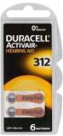 Duracell ZA312 / PR41 Duracell Activair Cink-levegő hallókészülék elem 7, 9*3, 6mm