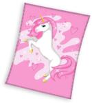  Unikornis Pink Heart polár takaró 150x200cm (CBX211009KNL) - sandori