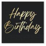  Happy Birthday Elegant szalvéta 20 db-os 33x33 cm FSC (PNN96615) - sandori
