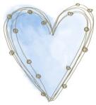  Szív Pastel Blue szalvéta 20 db-os 33x33 cm (PKK765819) - sandori