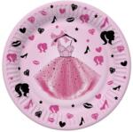  Lányos Party Dress papírtányér 8 db-os 18 cm (PKK761125)