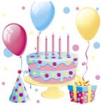  Happy Birthday Cake with Balloons szalvéta 20 db-os 33x33 cm (PKK046047) - sandori