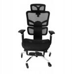  Ergonomikus irodai szék állítható hálós irodai szék Fekete (99716)