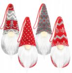  Karácsonyi manó Mikulás felakasztható 15 cm manó akasztós szett 4 db-os (Świąteczny skrzat Mikołaj 15 cm krasnal)