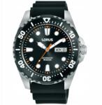 Lorus RL481BX9 férfi karóra, automata, acél tok, fekete szíj, fekete számlap (LOR RL481BX9)