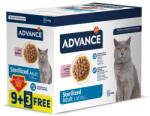 Affinity ADVANCE Sterilised, Curcan, plic hrană umedă pisici sterilizate, (în sos), bax, 85g x 9 + 3buc GRATUIT