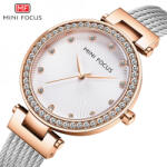 QUARTZ Ceas de dama, Mini Focus, Argintiu-Rose, MINI011-ROSE (MINI011-ROSE) Ceas