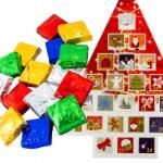  Adventi naptár csokoládékkal ízkeverék Mikulás karácsonyi ajándék