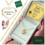 Golden Celebrity Arany Nyaklánc Nyitható Szív Gravírozás Ingyenes Ajándékok Lánynak, Feleségnek (Złoty łańcuszek naszyjnik dla mamy dzień niej)