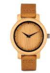 Bobo Bird Ceas din bambus Bobo Bird cu curea din piele, A10 Ceas
