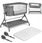 Lionelo Leonie Plus 3az1ben ben ágykeret Szürke (łóżeczko dostawne,kołyska, łóżko wolnostojące)