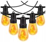 BERGE Karácsonyi Fényfüzér Kültéri Lámpák 15m 15xLED Lánc Tűz (Girlanda Świetlna Efekt Ognia 15m 15xLED LED)