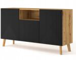 Bim Furniture Marott komód Luxi 146 x 41, 8 x 80cm tölgy artisan matt lábak (5903769725168)