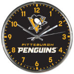  Pittsburgh Penguins ceas de perete Chrome Ceas