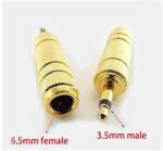  Adaptor audio mono JACK 6.3 mm mama la JACK 3.5 mm tata metal aurit (ADAP-MONO-JACK-3.5)