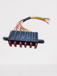  Suport siguranta auto medie 20mm cutie /bloc pentru 6 sigurante 10A /incluse /cu fir (EL-1057)