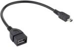 Conecto Cablu adaptor pentru casa de marcat fiscala cu functie OTG mini USB tata - USB mama 15cm Conecto (CC20041) - pretexpert