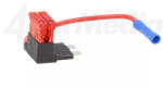 4CarMedia Splitter auto ATO 10A sigurante x2 1mm2 culoare rosu 4CarMedia (ROZ.03) - pretexpert