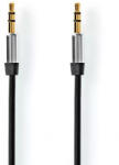 Nedis Cablu Audio Stereo Nedis Jack 3.5 mm - 3.5 mm 1m negru (CAGP21250BK10) - pretexpert