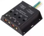 4CarMedia Convertor nivel semnale audio 40W Intrare cabluri iesire 4x RCA aurit 4CARMEDIA (30.5000-04)