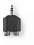 Nedis Adaptor Audio Stereo Jack 3.5 mm tata - 2x RCA mama Nedis (CAGP22940BK) - pretexpert