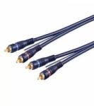 Goobay Cablu 2x RCA la 2x RCA cu remote 5m OFC dublu ecranat Goobay (50175) - pretexpert