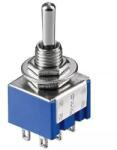 Goobay Comutator 2x ON-OFF-ON 6 pini 3A 250V 12.5x11.5x9.5mm Goobay (10023)