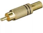 Goobay RCA mufa RCA tata metal aurit inel negru Goobay (11281) - pretexpert