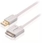 Profigold Cablu Apple iPad iPhone - USB de inalta calitate 1m alb Profigold (PROM101) - pretexpert